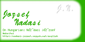 jozsef nadasi business card